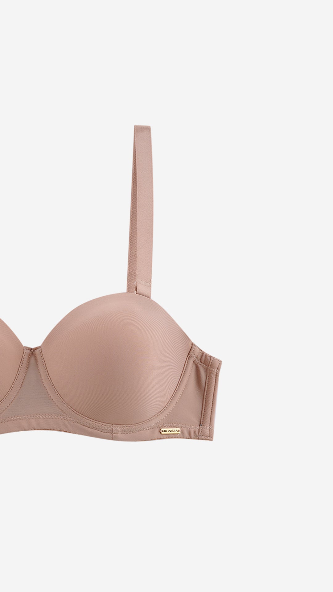 Strapless Balconette Bra | Padded Wired Multi-Way Bra with Silicone Grip