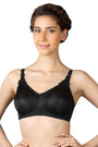 TRIUMPH-100I300 Minimizer 21 Wireless Non Padded Comfortable High Support Big-Cup Bra BLACK
