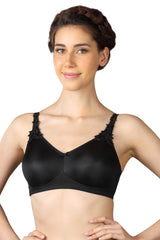 TRIUMPH-100I300 Minimizer 21 Wireless Non Padded Comfortable High Support Big-Cup Bra BLACK