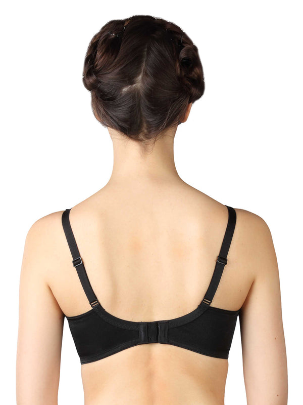 TRIUMPH-100I300 Minimizer 21 Wireless Non Padded Comfortable High Support Big-Cup Bra BLACK