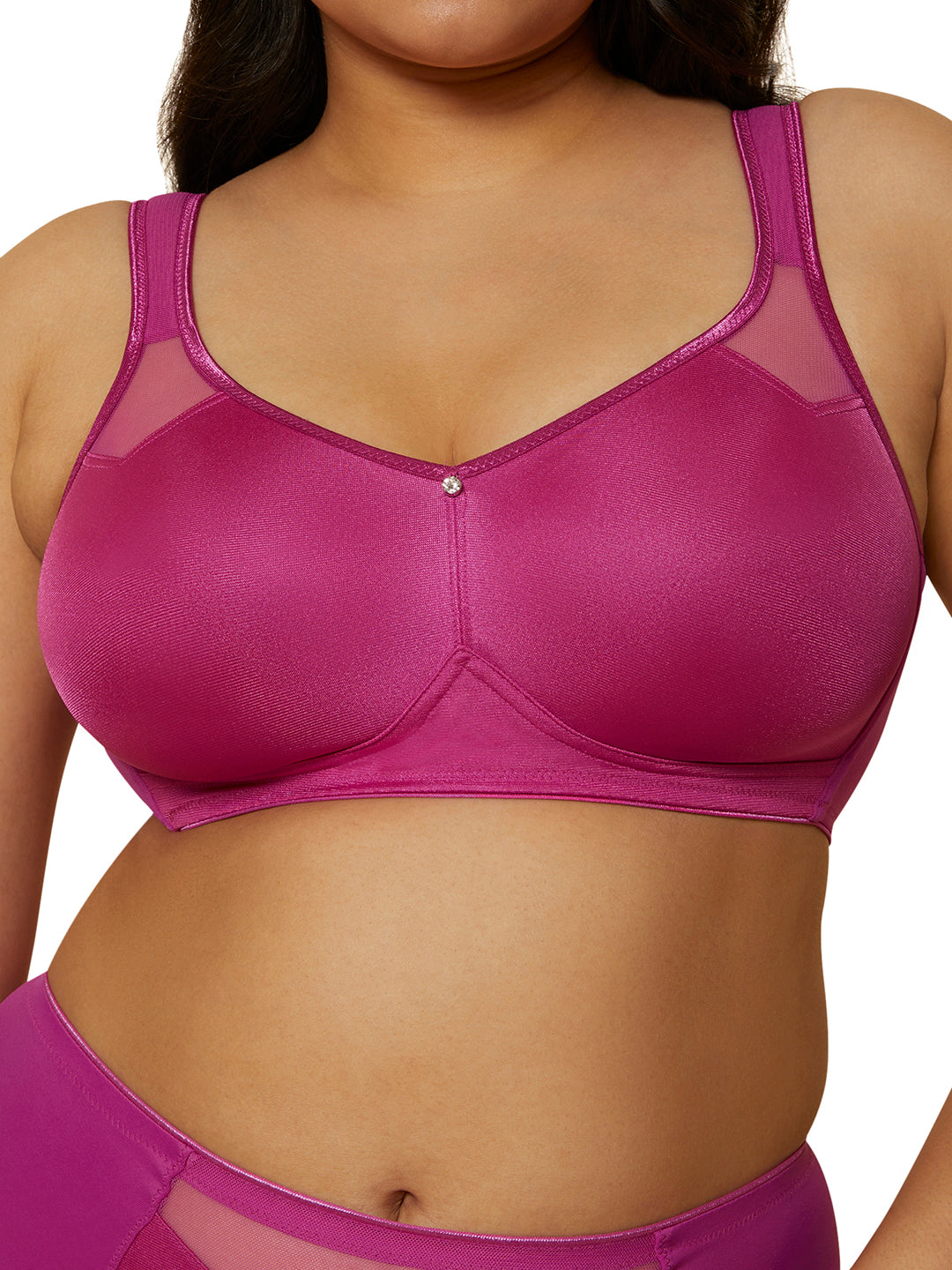 TRIUMPH-100I527 Minimizer 121 Wireless Non Padded Comfortable High Support Big Cup Bra
