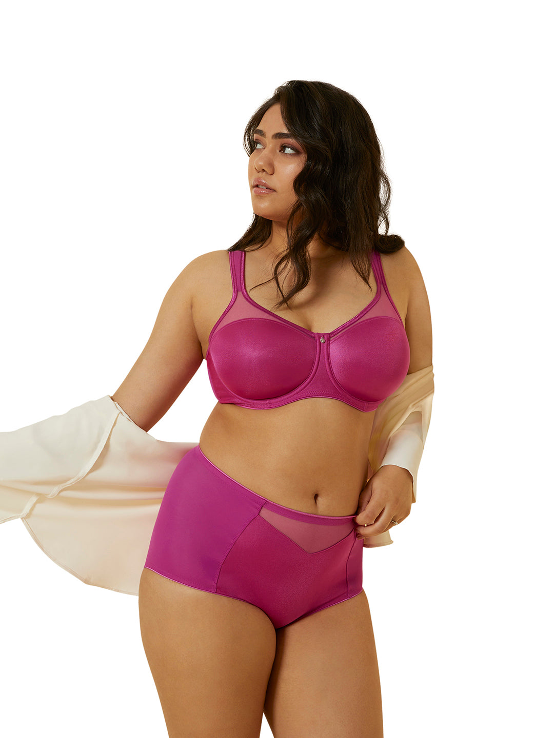 TRIUMPH-100I527/2 Minimizer 121 Wireless Non Padded Comfortable High Support Big Cup Bra