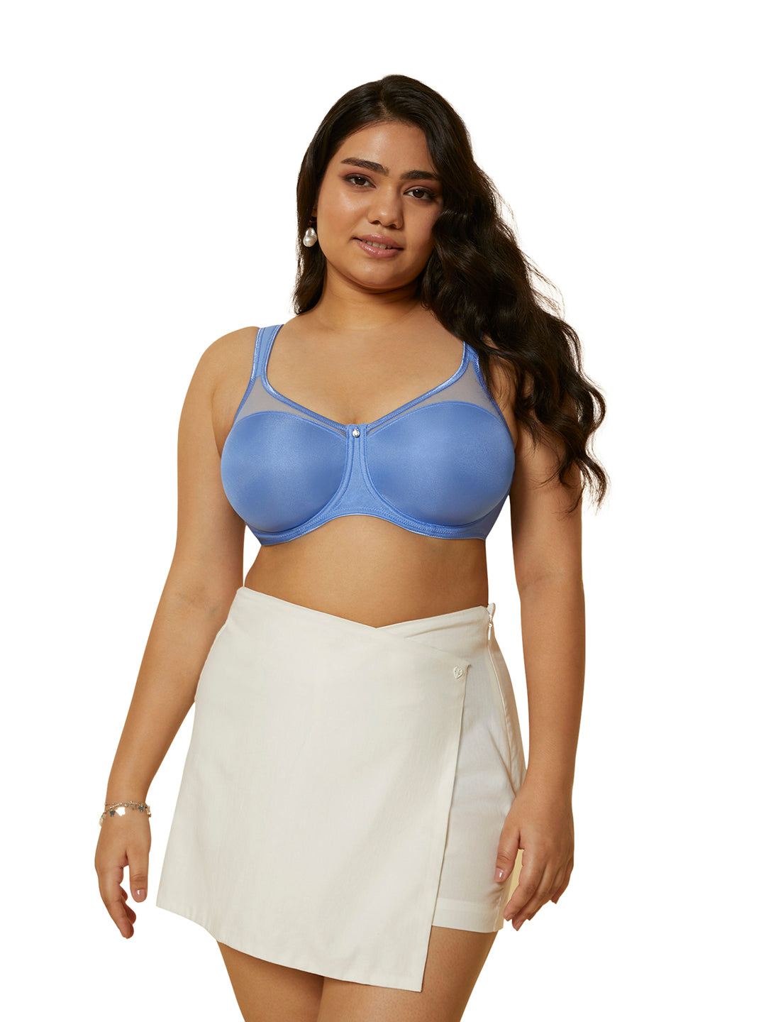 TRIUMPH-100I527/2 Minimizer 121 Wireless Non Padded Comfortable High Support Big Cup Bra