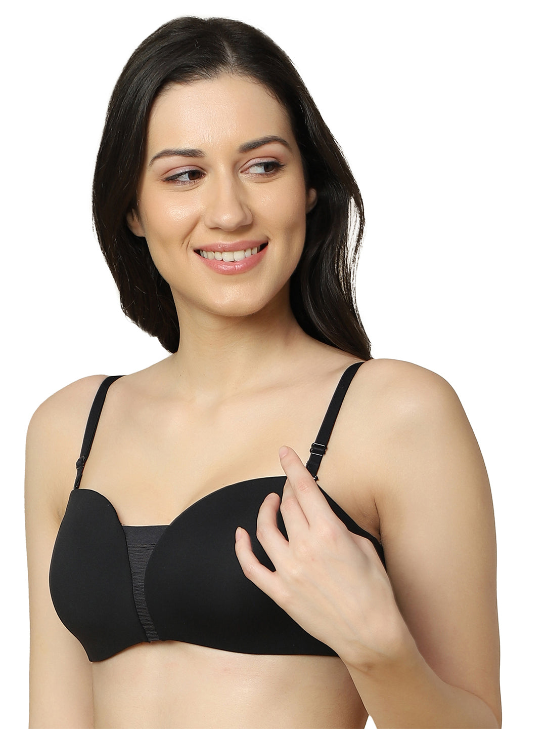 TRIUMPH BRA 10214443-BLACK 04 Flex Smart Detachable Padded Bra