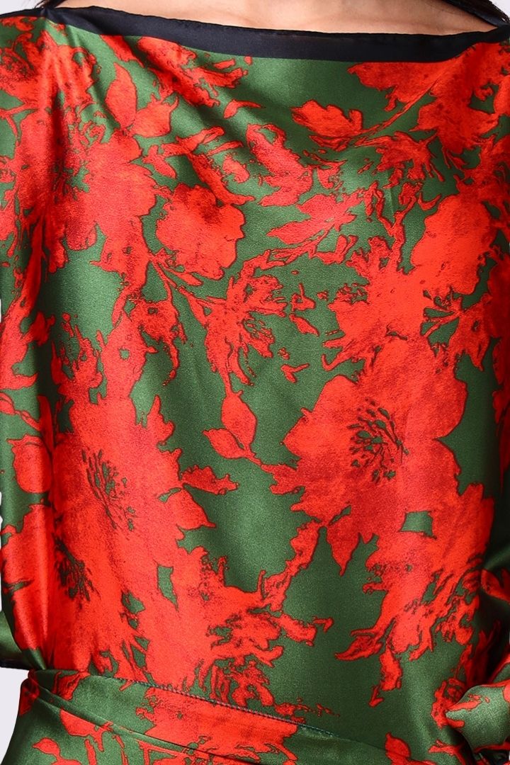 AXTZH Flowing Kaftan Nightwear with Adjustable Waist Strap and Elegant Detailing-RUSPR-K2S