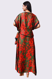 AXTZH Flowing Kaftan Nightwear with Adjustable Waist Strap and Elegant Detailing-RUSPR-K2S