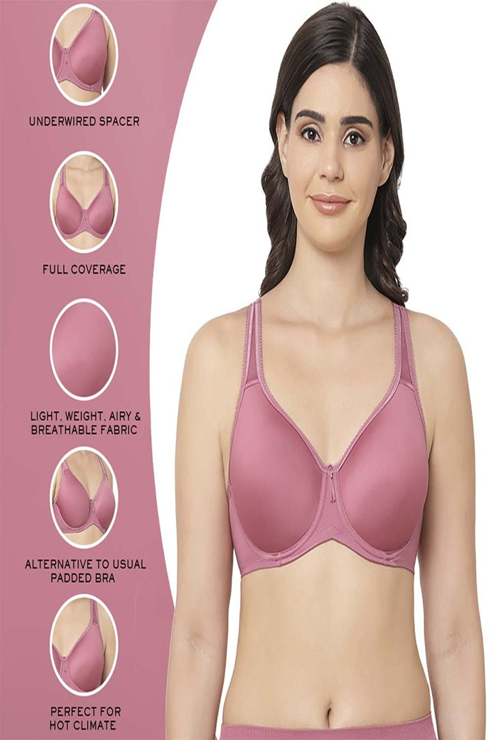 WACOAL BRA-853192 Basic Beauty Lightly Padded Wired Full Coverage Full Support Everyday Comfort Spacer Cup Bra