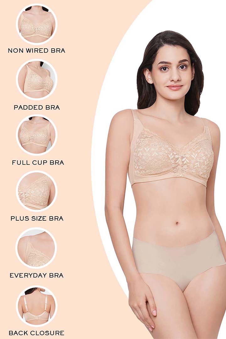 WACOAL BRA BI01B03 Grace Non-Padded Non-Wired Full Coverage Plus Size Bra