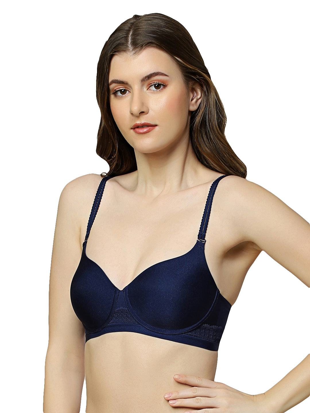 TRIUMPH-110I584 Padded Wireless Seamless Silhoutte T-shirt  -WG