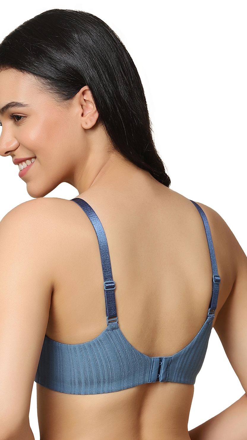 Triumph Blue Full Coverage Seamless T-Shirt Bra With All Day Comfort