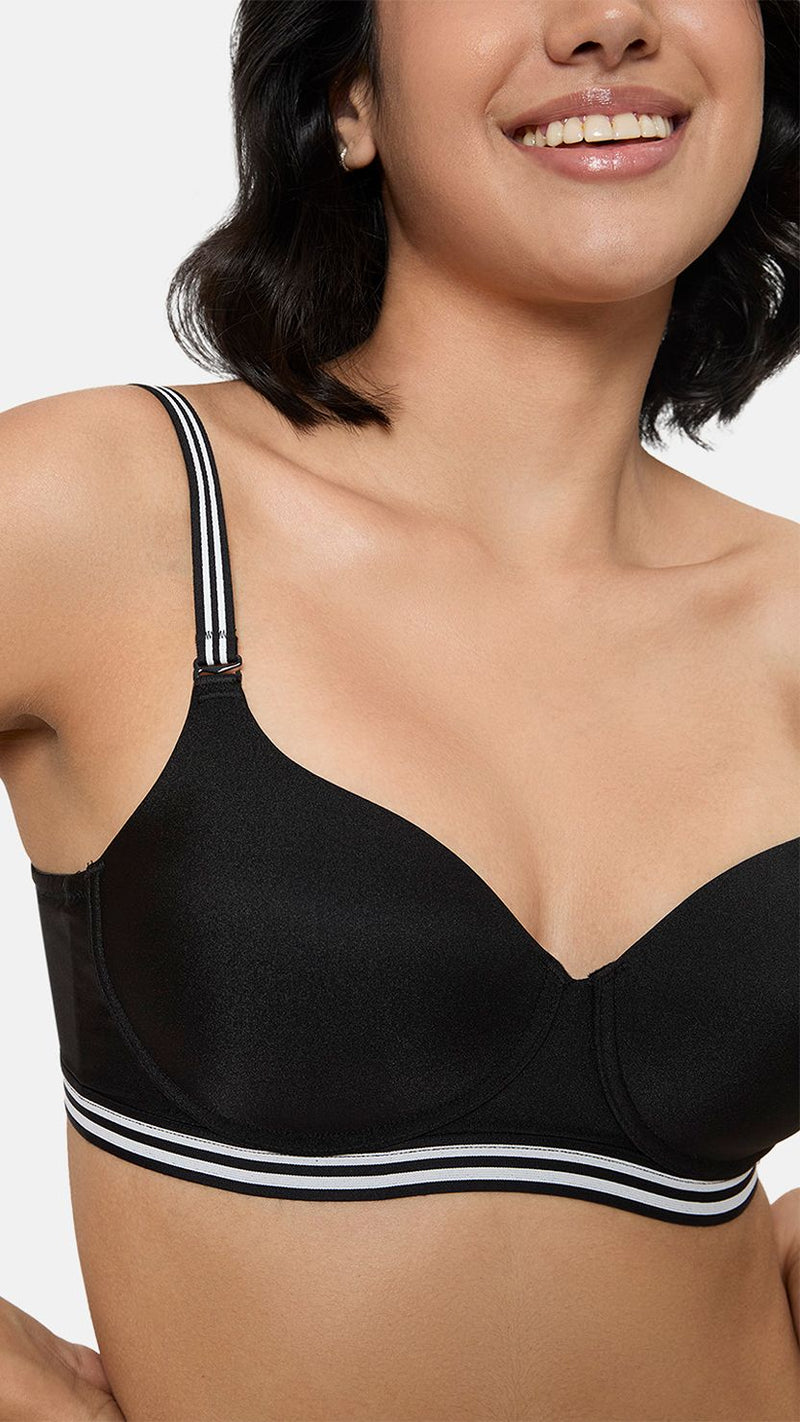 Triumph Black T-Shirt Bra Spotlight Hipster
