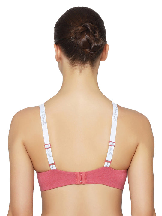 TRIUMPH BRA 110I538-X3 Comfort 161 Padded Non Wired Everyday Invisible Cotton T-Shirt Bra