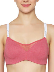 TRIUMPH BRA 110I538-X3 Comfort 161 Padded Non Wired Everyday Invisible Cotton T-Shirt Bra