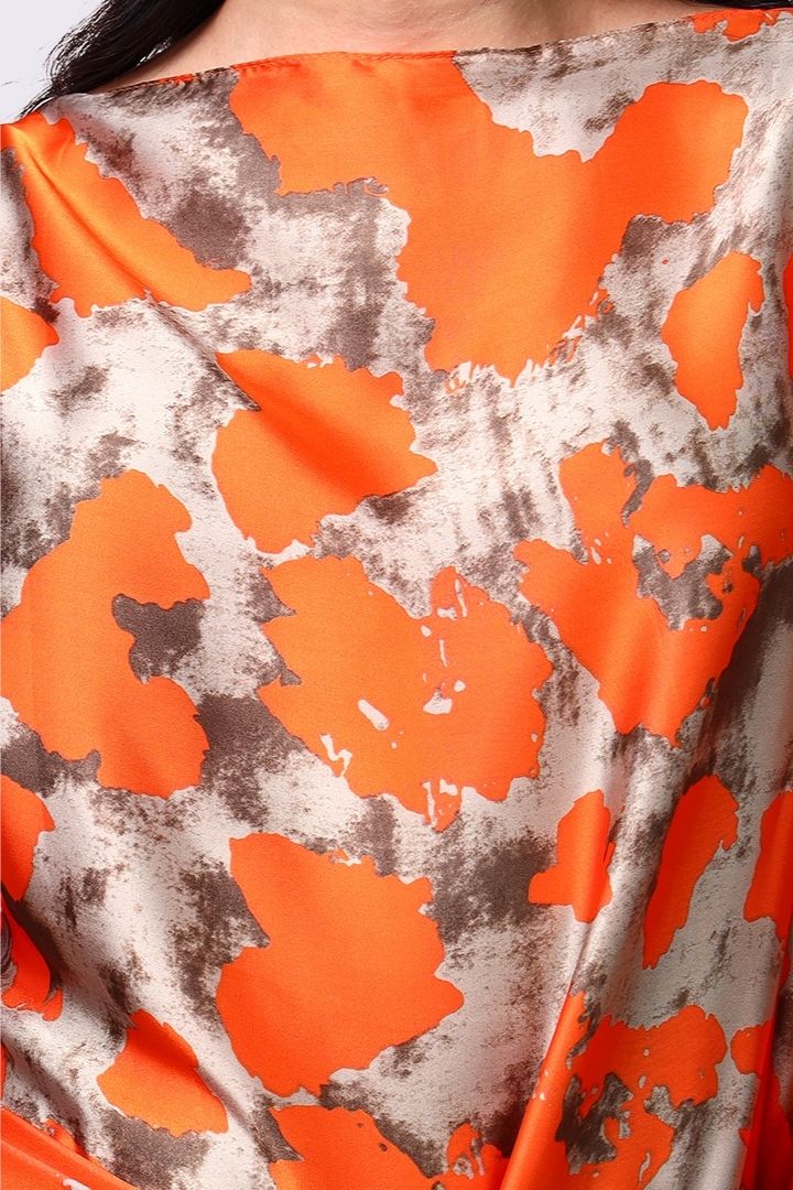 AXTZH Flowing Kaftan Nightwear with Adjustable Waist Strap and Elegant Detailing-ORUST-K2S