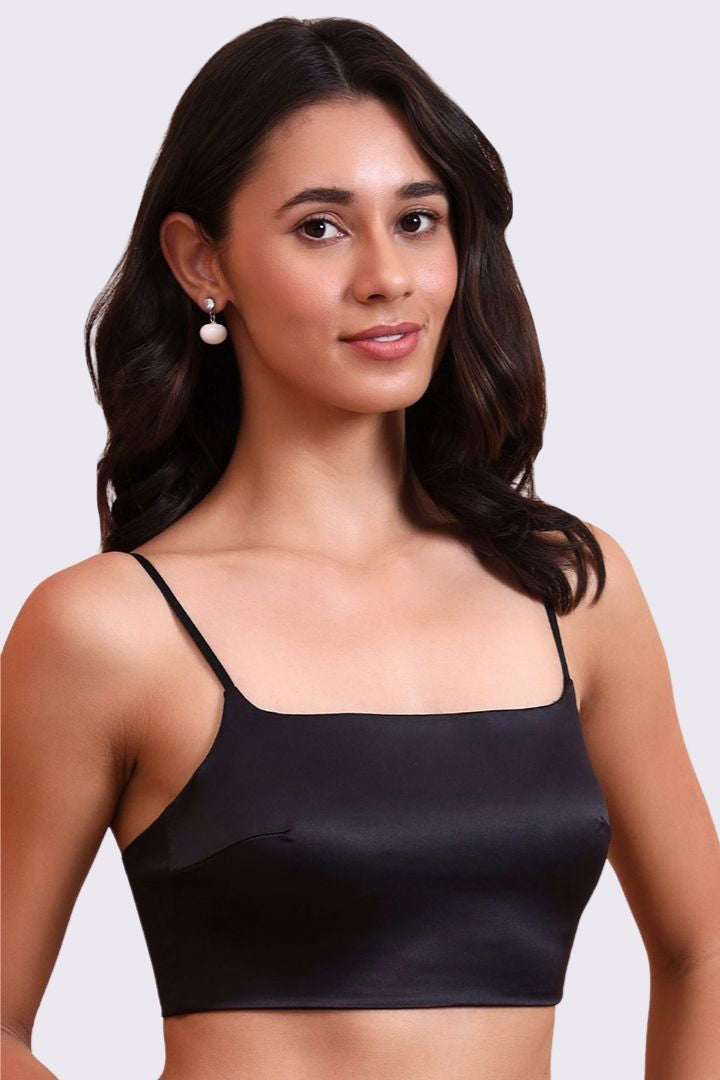 BELLAGIO Modern Essential Bra with Thin Straps, Smooth Contours, and Comfortable Fit BB5529-BLACK-CS113