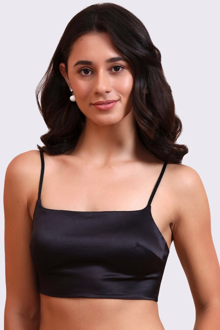 BELLAGIO Modern Essential Bra with Thin Straps, Smooth Contours, and Comfortable Fit BB5529-BLACK-CS113