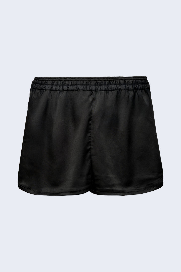 ANGELS Satin Boxer Nightwear Set FASHION NW AG2214-BLACK-A2S