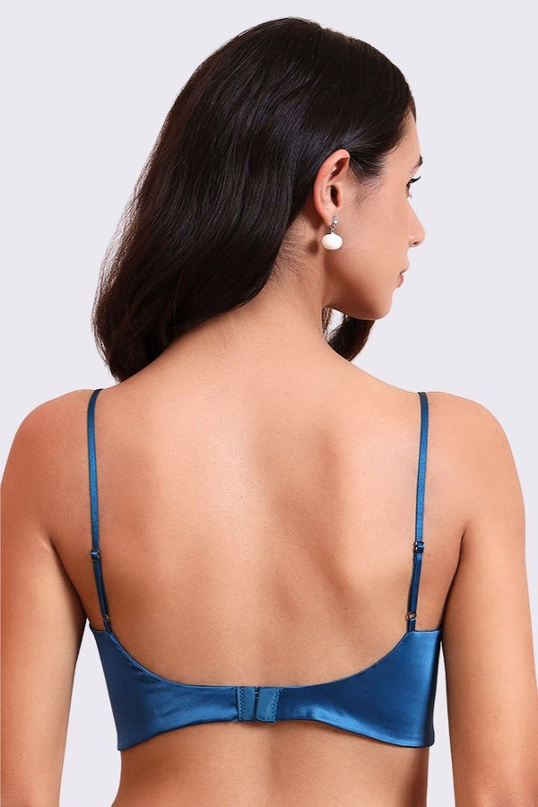 BELLAGIO Modern Essential Bra with Thin Straps, Smooth Contours, and Comfortable Fit BB5529-TEAL-CS113