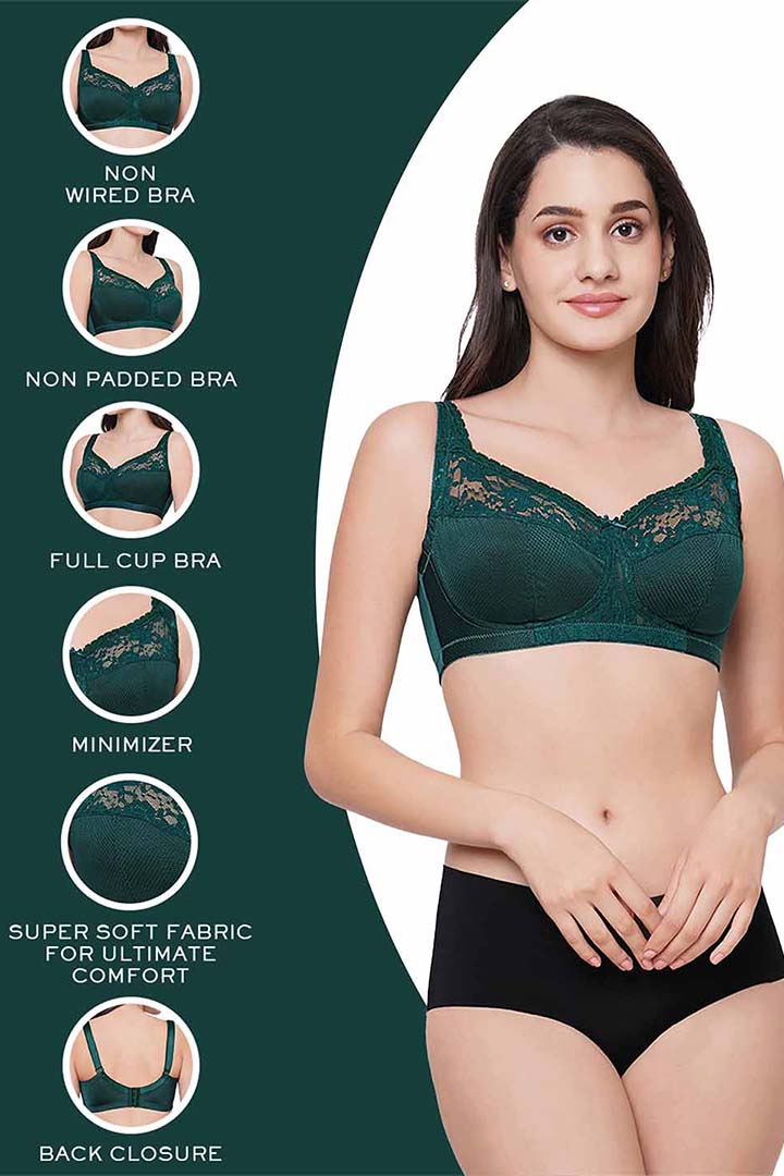 WACOAL BRA BI01A01 Charming Illusion Non Padded Non Wired Full Cup Plus Size Full Support Minimizer Bra