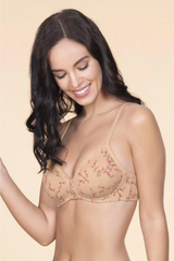 AMANTE BRA -BRA10202 SESAME Cotton Casuals Non-Wired T-Shirt Bra