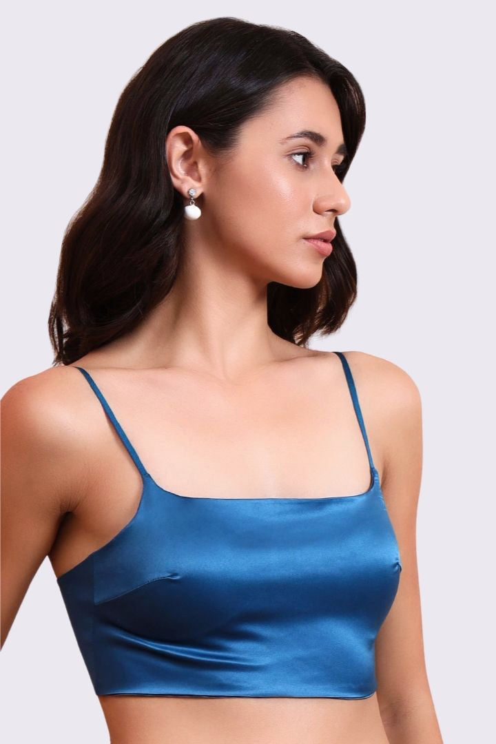 BELLAGIO Modern Essential Bra with Thin Straps, Smooth Contours, and Comfortable Fit BB5529-TEAL-CS113