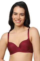 TRIUMPH-122I087 T-Shirt Bra 60 Invisible Wired Padded Body Make-Up Series Light Weight Seamless Support Everyday Bra