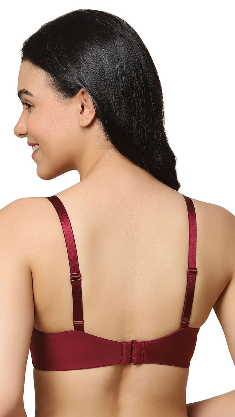Triumph Wine Invisible Support Wired Padded T-Shirt Bra
