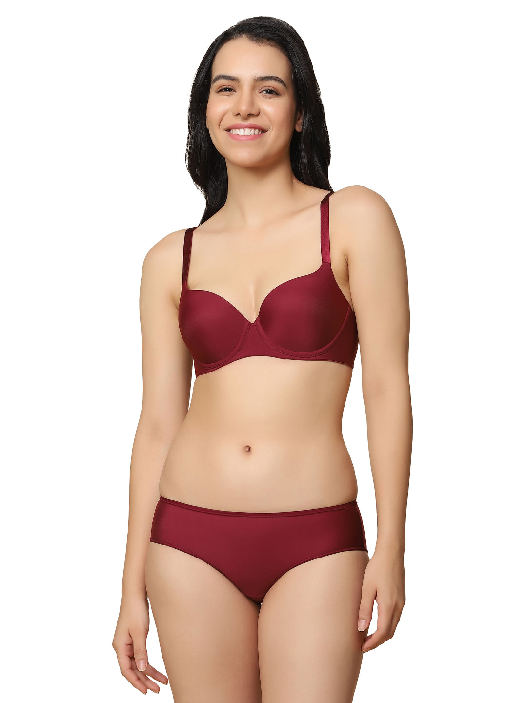 TRIUMPH-122I087 T-Shirt Bra 60 Invisible Wired Padded Body Make-Up Series Light Weight Seamless Support Everyday Bra