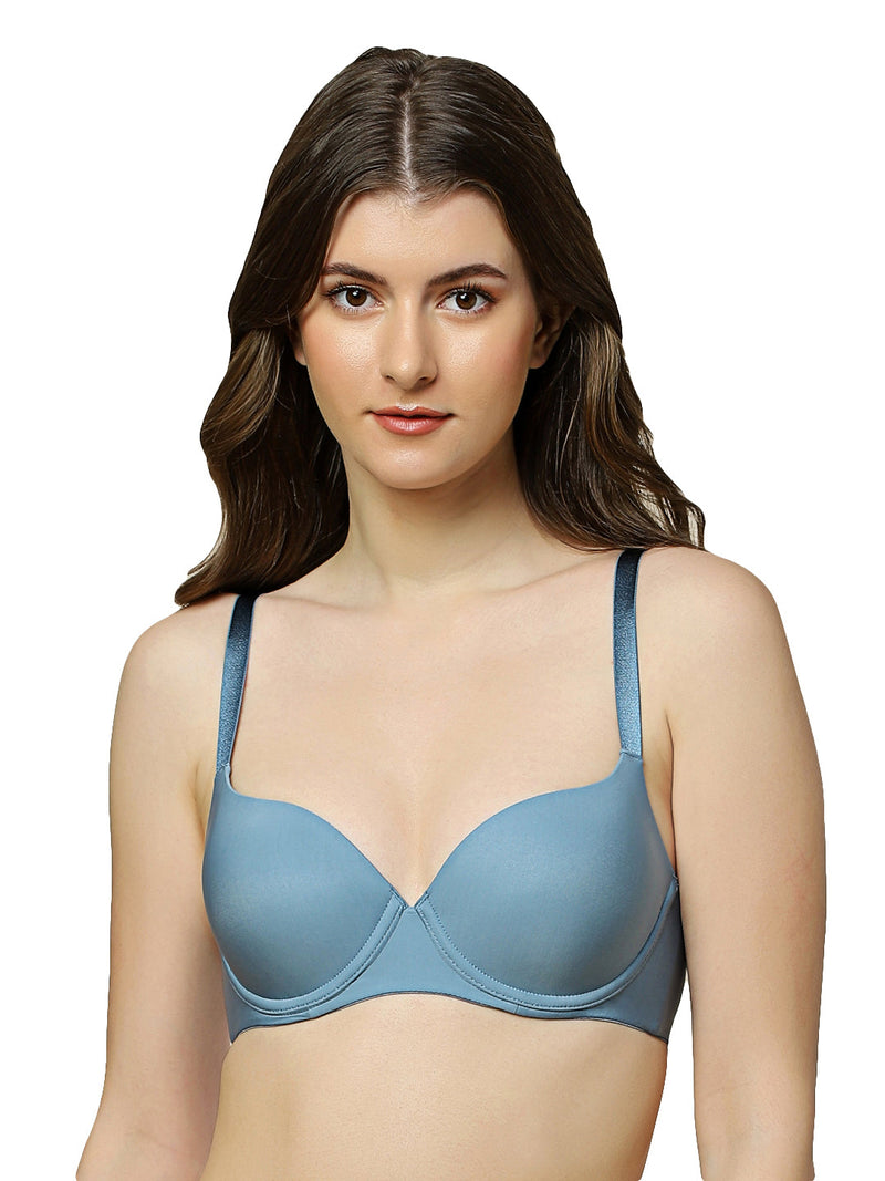 TRIUMPH-122I087 T-Shirt Bra 60 Invisible Wired Padded Body Make-Up Series Light Weight Seamless Support Everyday Bra
