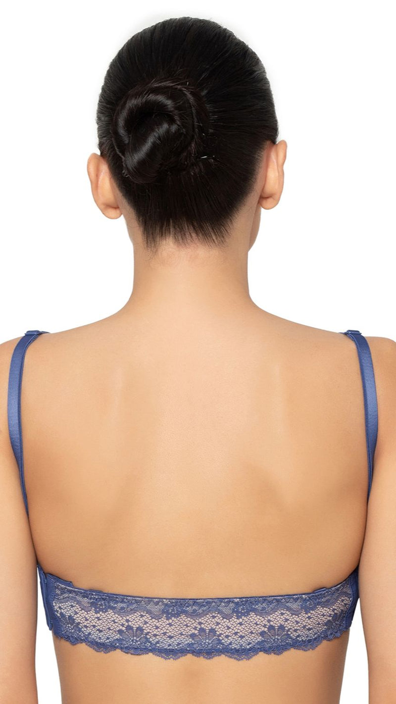 Triumph Blue Multi-Way Balcony Padded Wired Bra