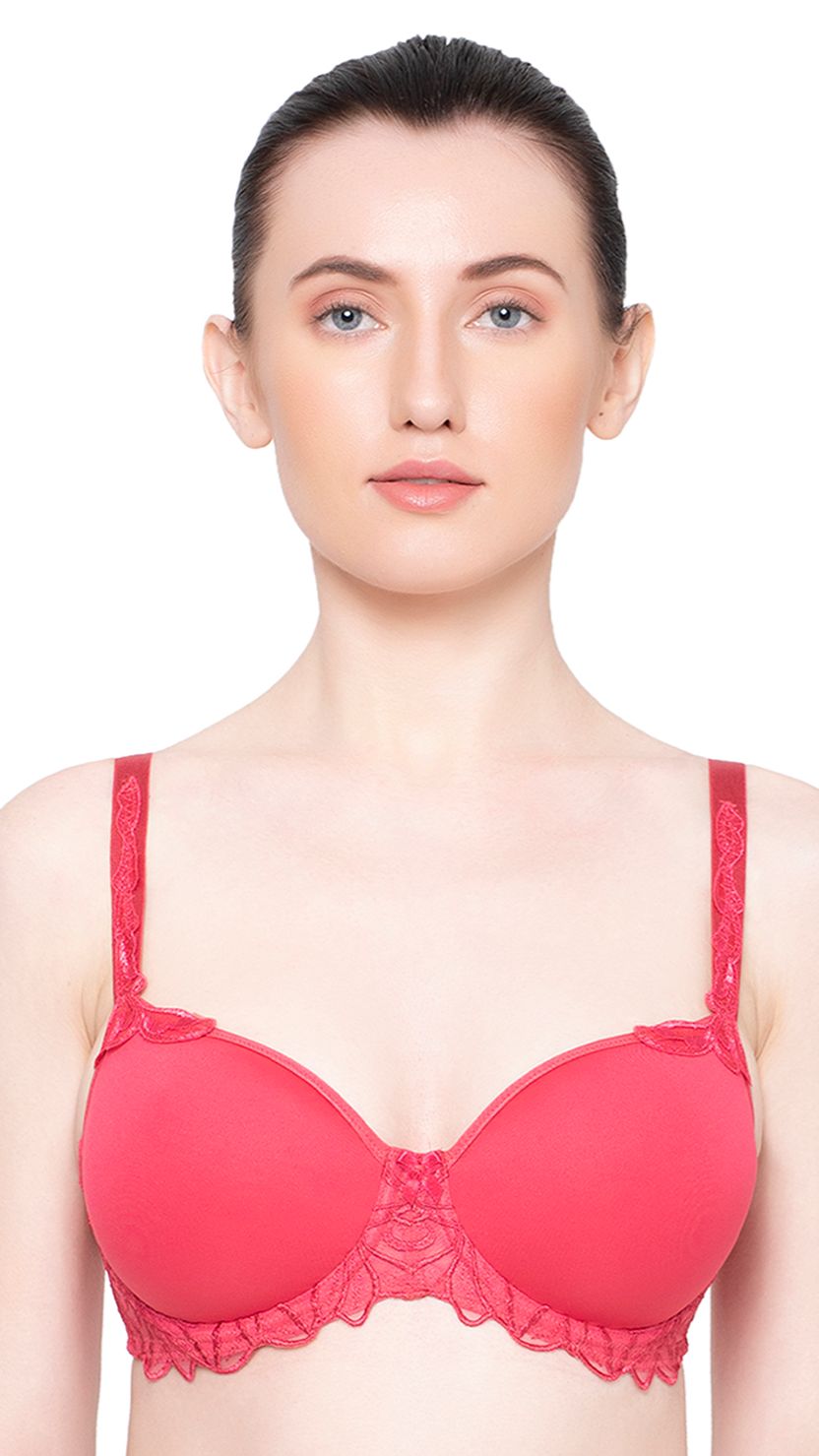 Triumph Red Wired Padded Spacer Cup T-Shirt Minimizer Bra