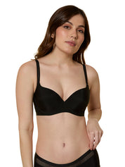 TRIUMPH BRA 123I289-BLACK 04 Padded Wired Seamless Silhoutte T-shirt Bra