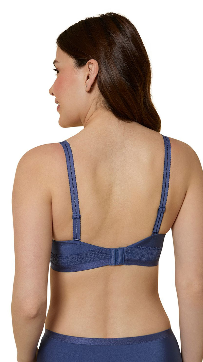 Triumph Blue Padded Wired Seamless T-Shirt Bra