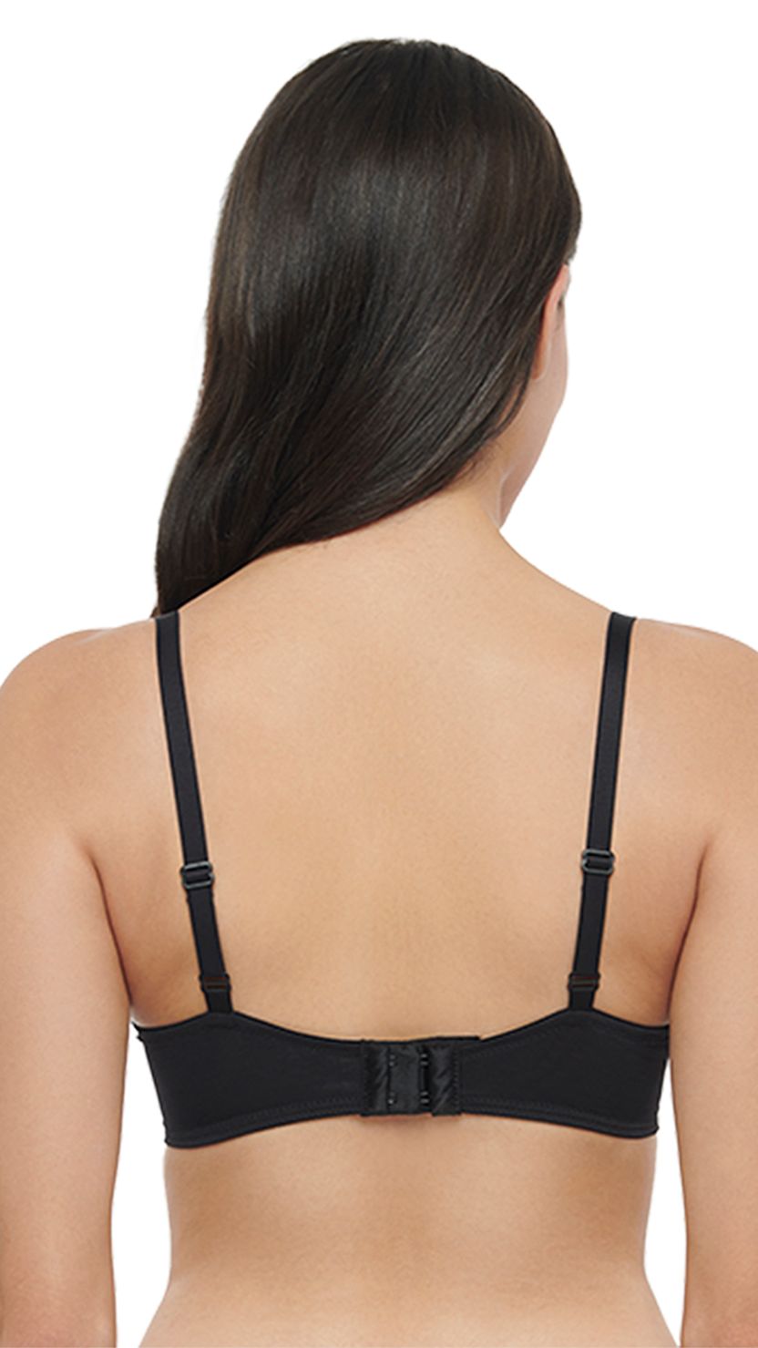 Triumph Black Peony Lace Padded Wired Bra