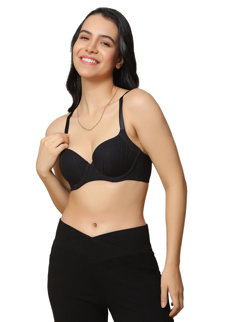 TRIUMPH-123I531 Body Make-Up Patchwork Bra Padded Wired