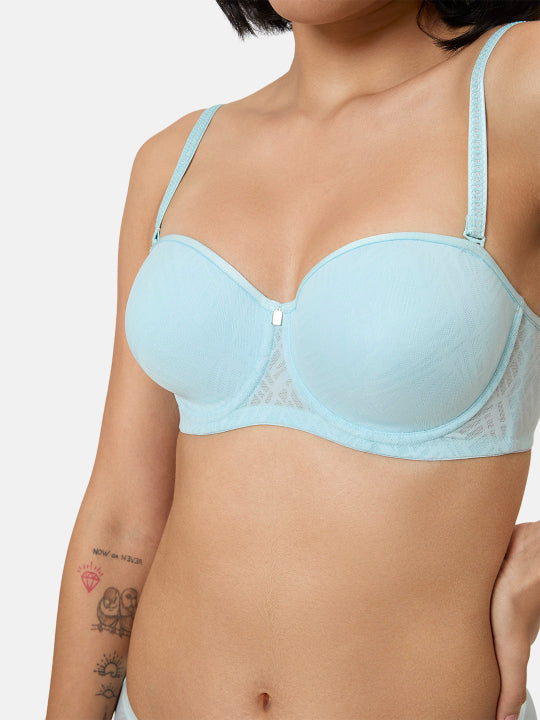 TRIUMPH BRA 123I572-DB Shimmer WDP Full Coverage Underwired Lightly Padded T-shirt Bra