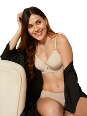 TRIUMPH BRA 123I583-Padded Underwire Bra with Modern Keyhole Detail and Sleek Contours-NN