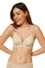 TRIUMPH BRA 123I583-Padded Underwire Bra with Modern Keyhole Detail and Sleek Contours-NN