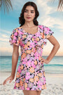 Print1 AXTZH Floral Frock-like Chic Romper Swimwear XSWIM1PF5855IY