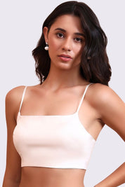 BELLAGIO Modern Essential Bra with Thin Straps, Smooth Contours, and Comfortable Fit BB5529-IVORY-CS113