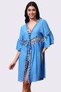 AXTZH  - Lightweight Resort Cover-Up Featuring Crochet Detailing and Breezy Fit-X0630-RBLUE-SNGA2