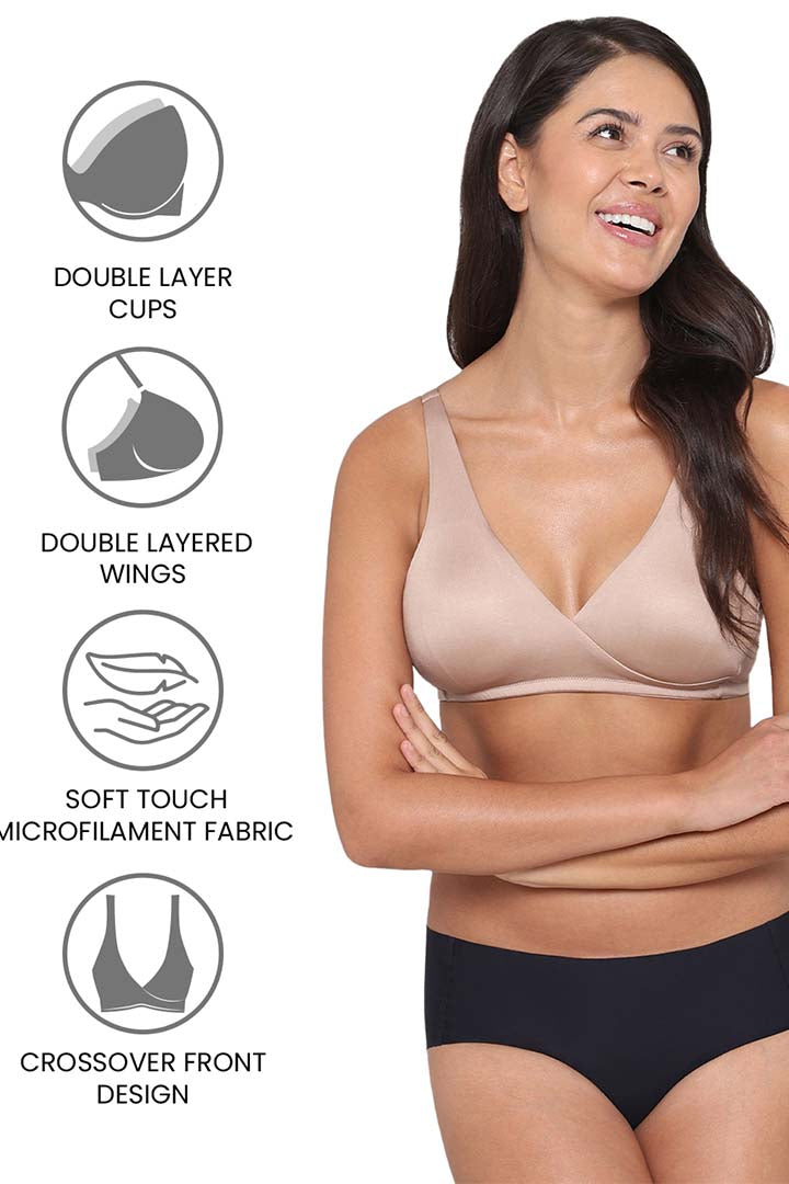 WACOAL BRA-BI03O01 BASICS It’s Perfect Non-Padded Non-Wired Full Cup Everyday Wear Comfort Fit Bra