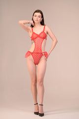 AXTZH Crave Me Cut-Out Mesh NIGHTWEAR BODYSUITXBODYS0707