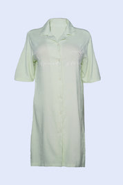 AXTZH Single-piece Shirt Style Nightwear X2218-MINT-G1C