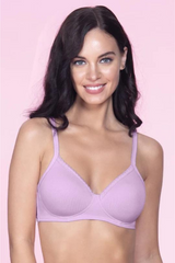 AMANTE BRA -BRA10202  SOFT LILAC Cotton Casuals Non-Wired T-Shirt Bra