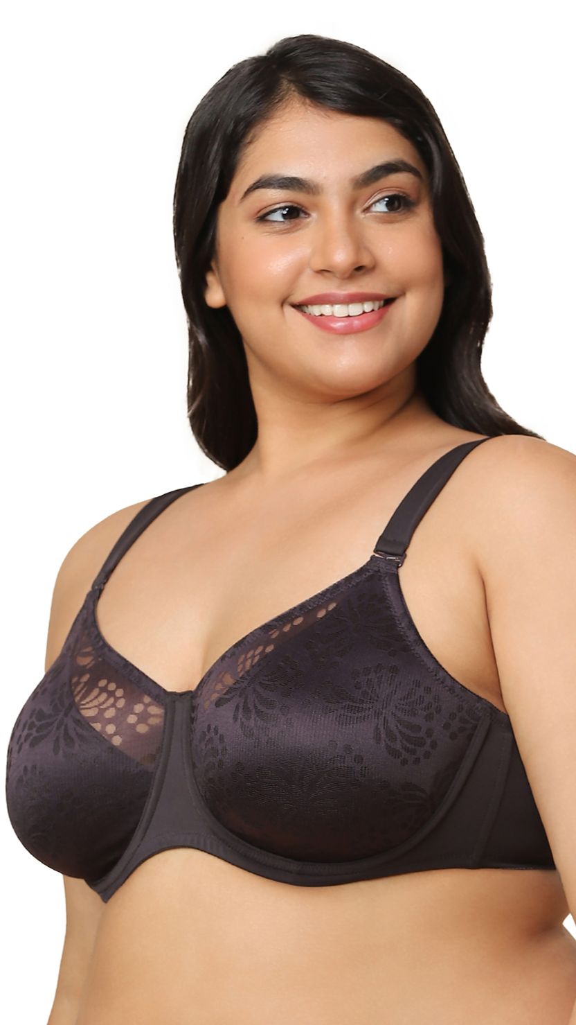 Triumph Black Wired Seamless Minimizer Bra