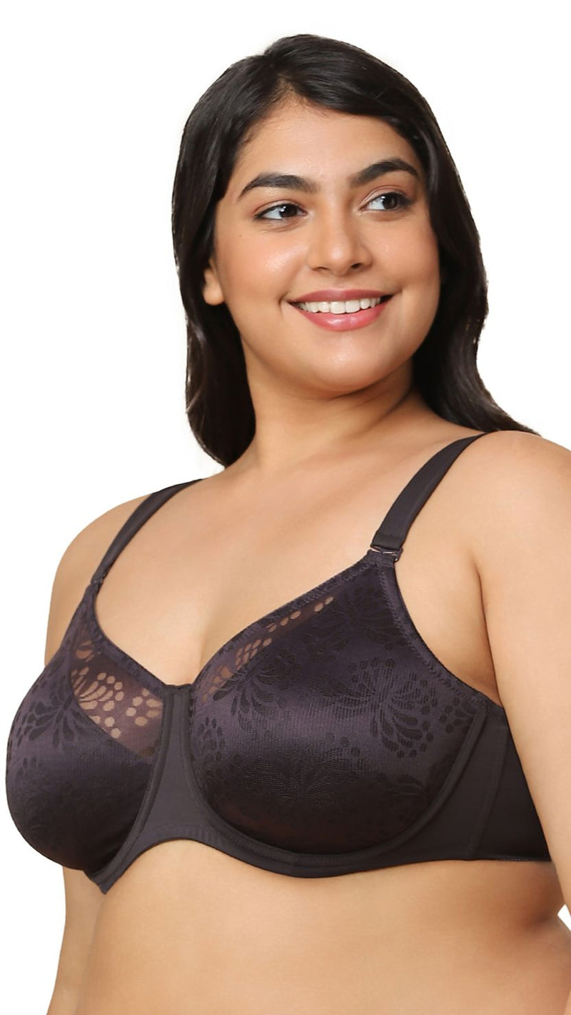 Triumph Black Wired Seamless Minimizer Bra