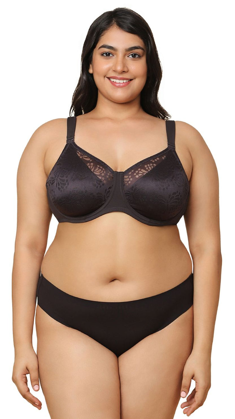 Triumph Black Wired Seamless Minimizer Bra