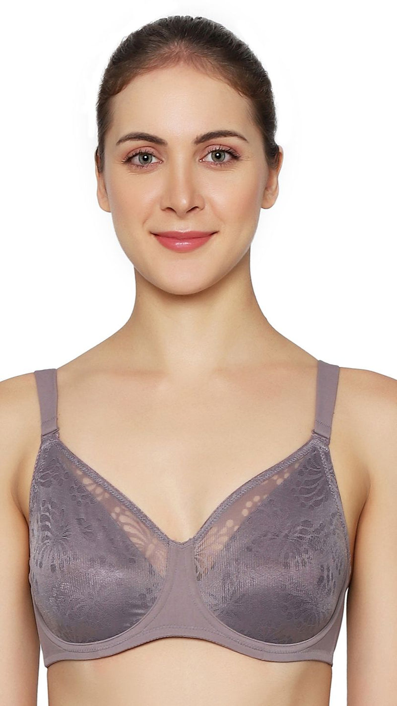 Triumph Mauve Non-Padded Wired Seamless Minimizer Bra
