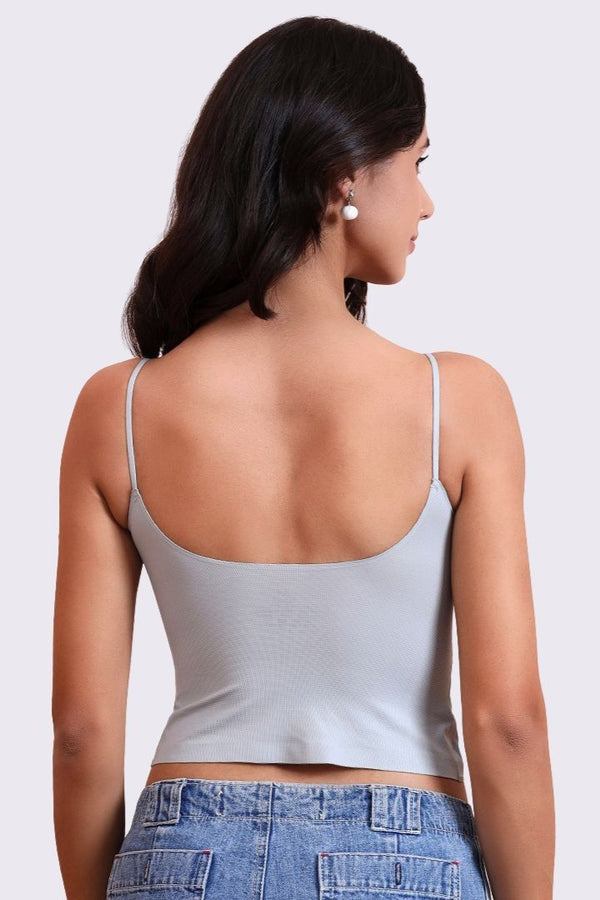 AXTZH Sexy Bralette Featuring Lightweight Stretch and Smooth Contour Design X4123-GREY-CP123